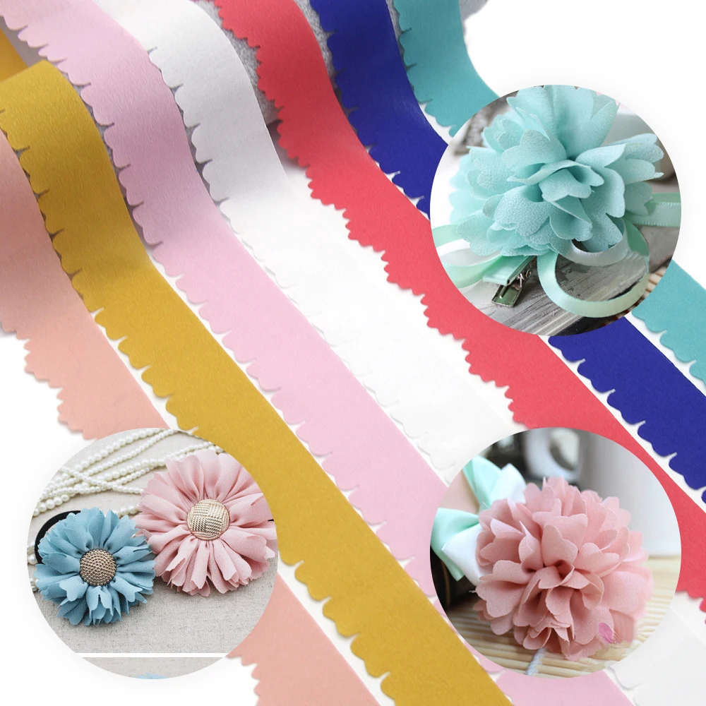 10pc 3(width)x95cm Plain Chiffon Ribbon for Wedding Invitation Bouquets Handmade Party Gift Wrapping DIY Flower Making,10Yc12046