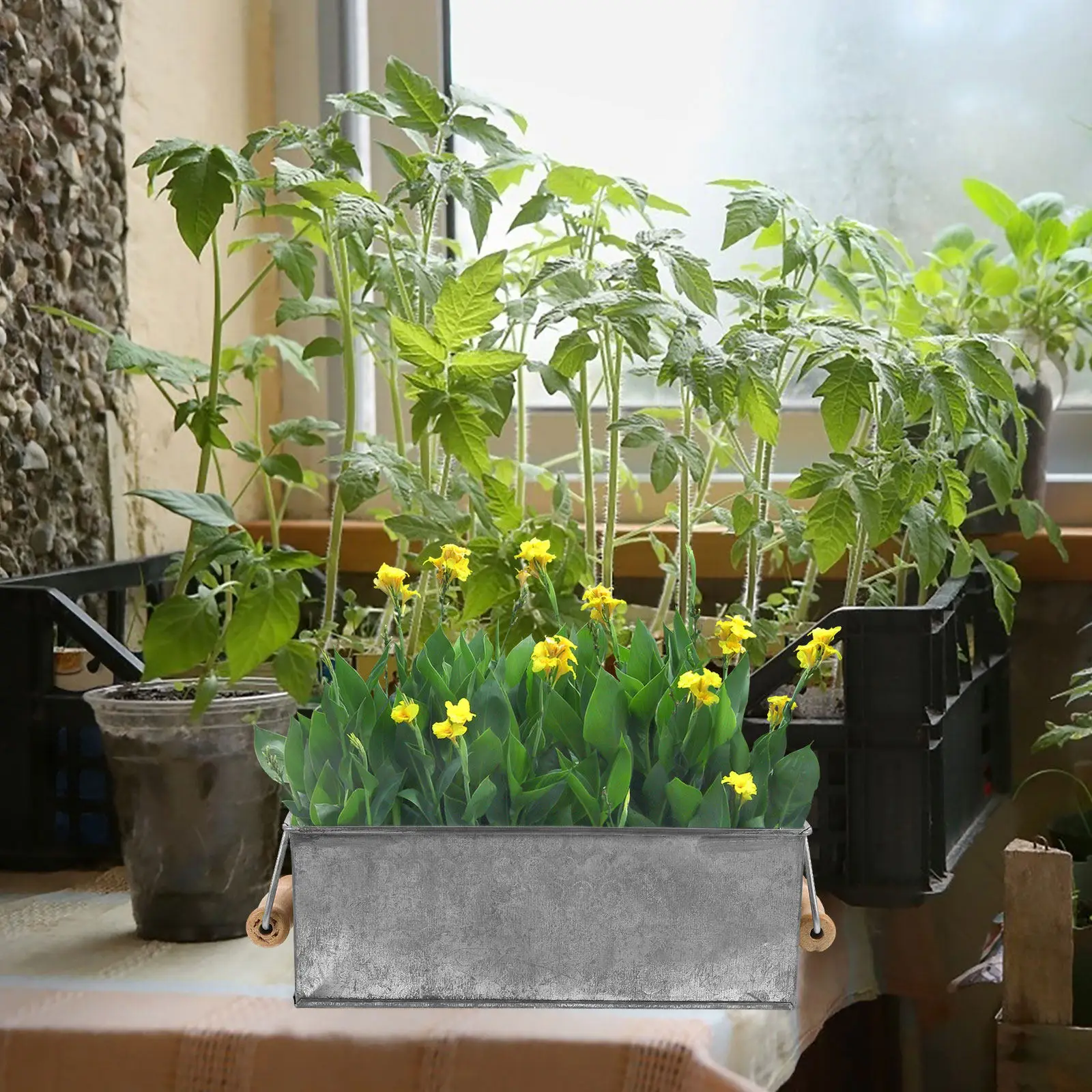 

2 шт. винтажные железные корзины для мыла с цветочным узором, для декора сада, хранения, в деревенском стиле, металлические, для растений, для использования на улице