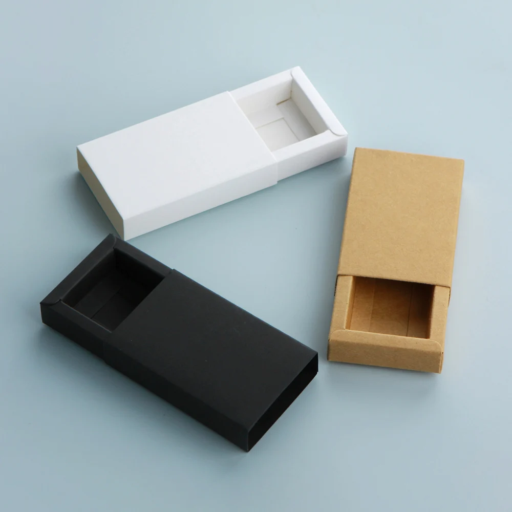 Leere Verpackungsboxen aus Kraftpapier, weiße und schwarze Boxen, geeignet für 14*74mm 14*114mm 3er-Pack Parfümflaschen, ohne Flasche – Detail 7