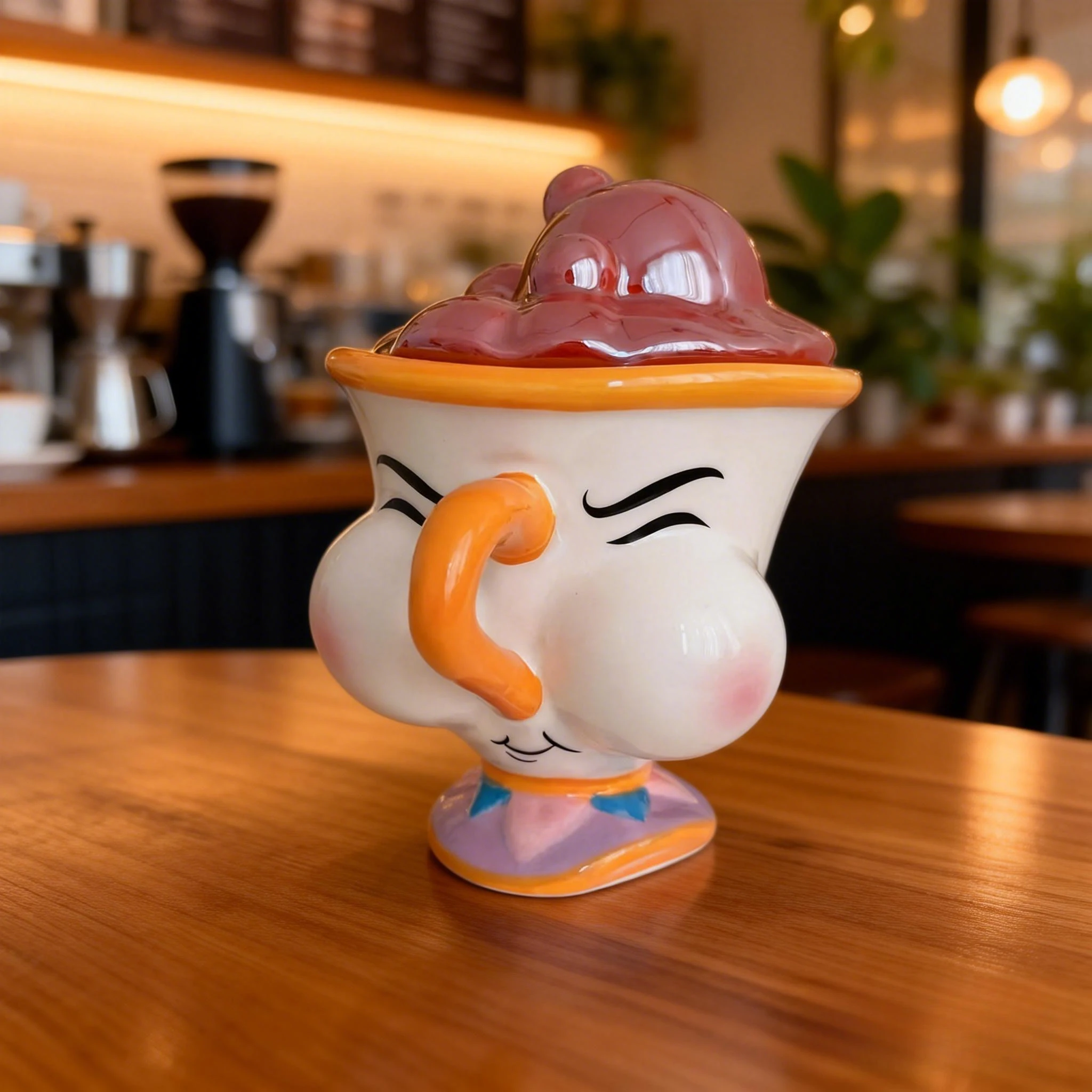 

Hot Sale Archie Cup Cartoon Ceramic Mug with Lid Creative 3D Novelty Coffee Milk Cup for Office Home Use Gift for Men Women