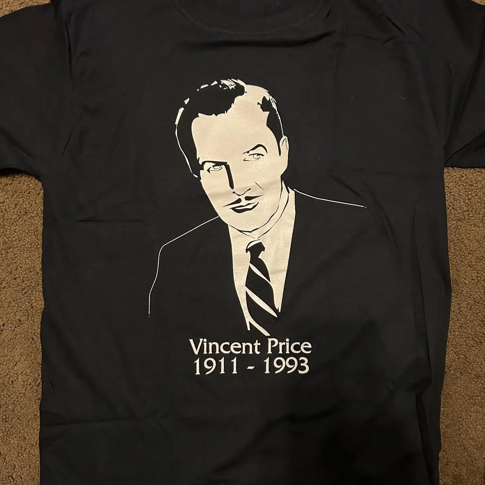 XXL Vincent Price t shirt Original Rotten Cotton Hand Screen Old stock never worn perfect condition vintage Washed