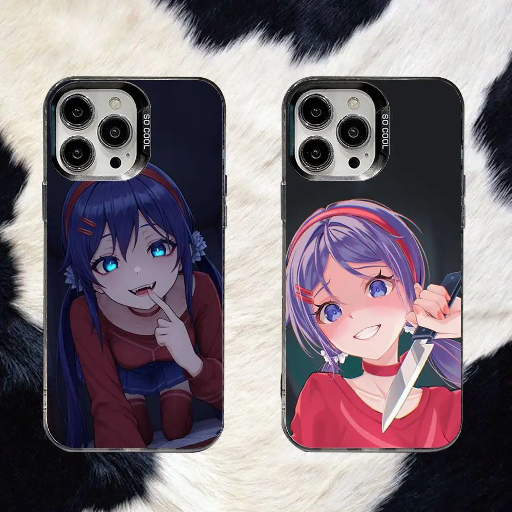 

Miside Mita Game Phone Case For iPhone 16,15,14,13,12,11,8,7,Pro,Max,Plus,Mini,XS,SE Anti Fall Black Matte Hard