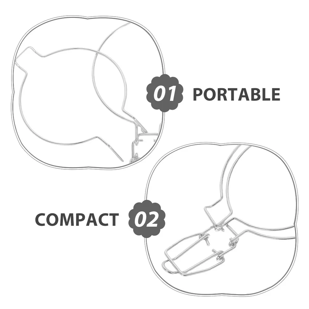 

3Pcs Elegant Stainless Steel Jar Locking Clamp Wide Mouth Glass Canister Seal Wire Clip Kitchen Storage Airtight Fastening
