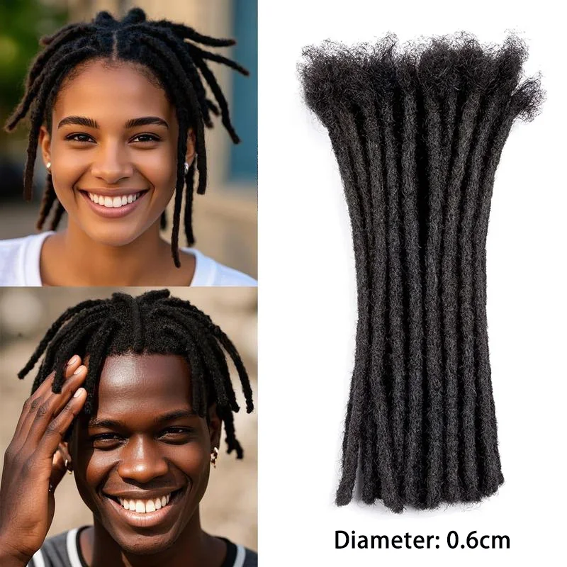 

100% косички из натуральных волос, бразильские настоящие человеческие волосы, женские/мужские косы ручной работы 8-30 дюймов, грязные косы, вязаные крючком парики