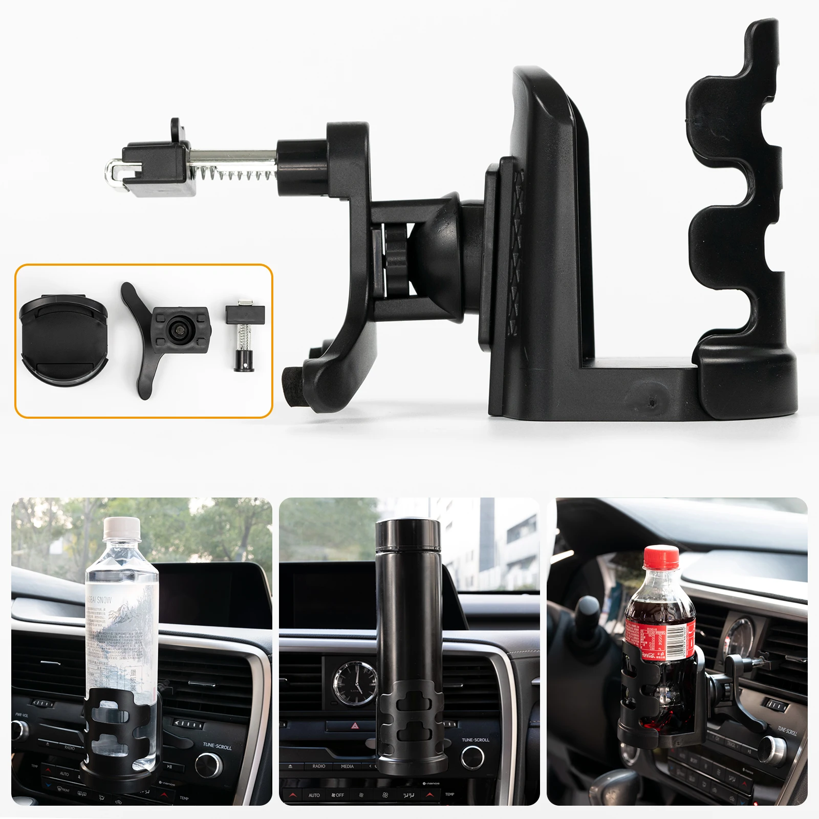 Auto Auto Air Vent Outlet Getränke Tasse Trinken Wasser Flasche Clip-ons Halter Stehen Innen Zubehör – Detail 5