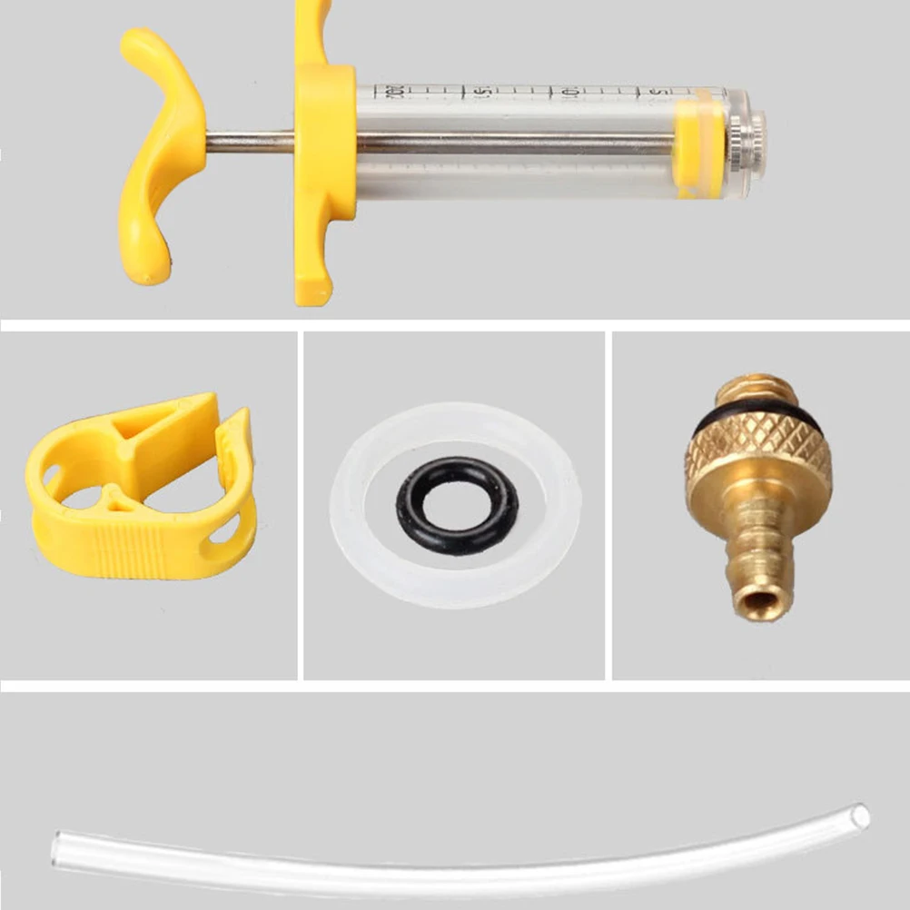 

Bike Disc Brake Oil Bleed Kit Hydraulic Tool Lightweight Portable Road Syringe Oil Stopper Accessory Bike Disc Bleed Kit