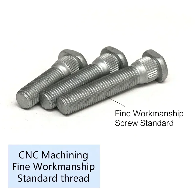 1pc Wheel Hub Spline Bolt Screw M12x1.25/M12x1.5 | Spline Diameter 14.3mm | Length 43/48/52/55/60/65/72mm