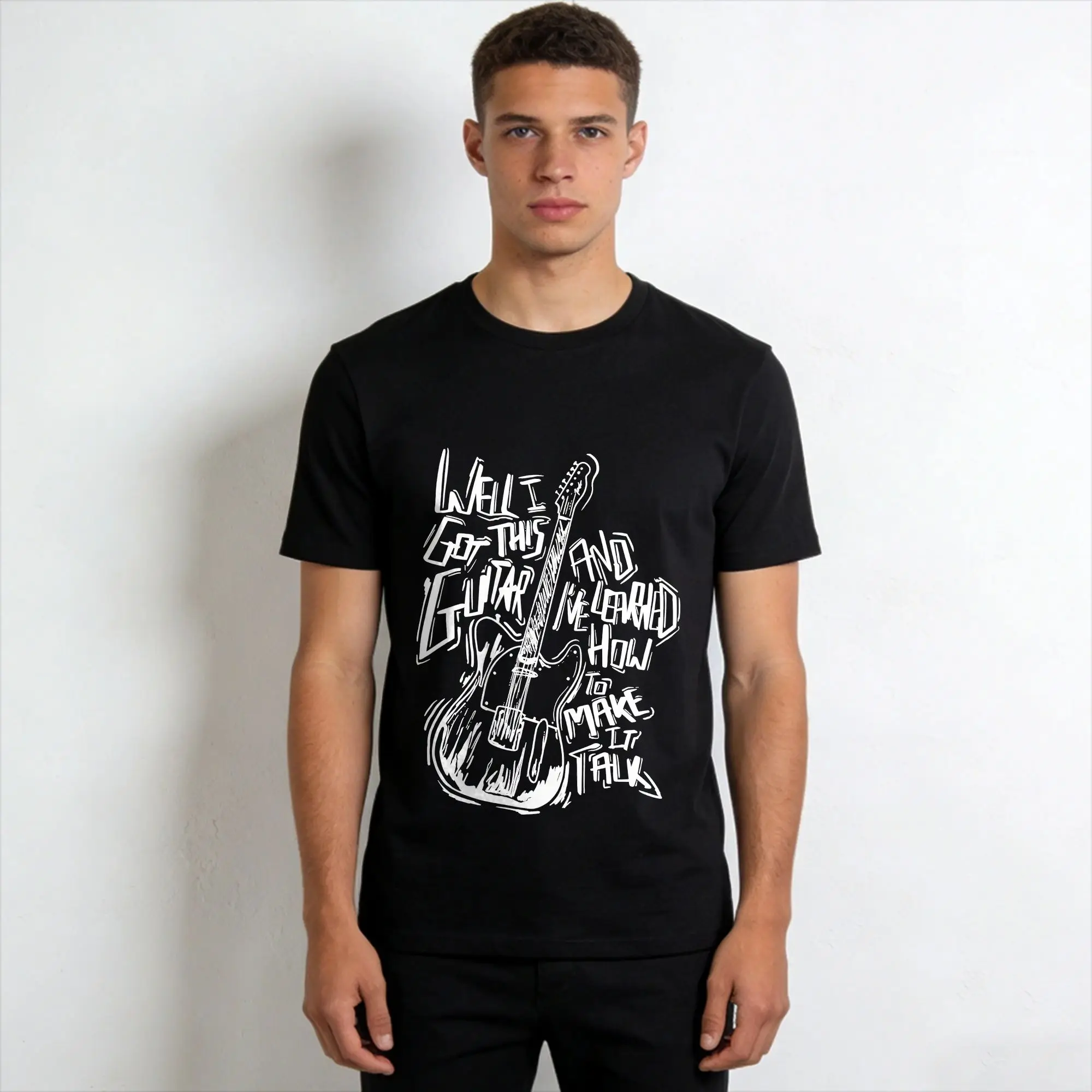 Bruce Springsteens Music Men T Shirts  Funny Tee Shirt Short Sleeve Crew Neck T-Shirts Cotton Classic Clothing