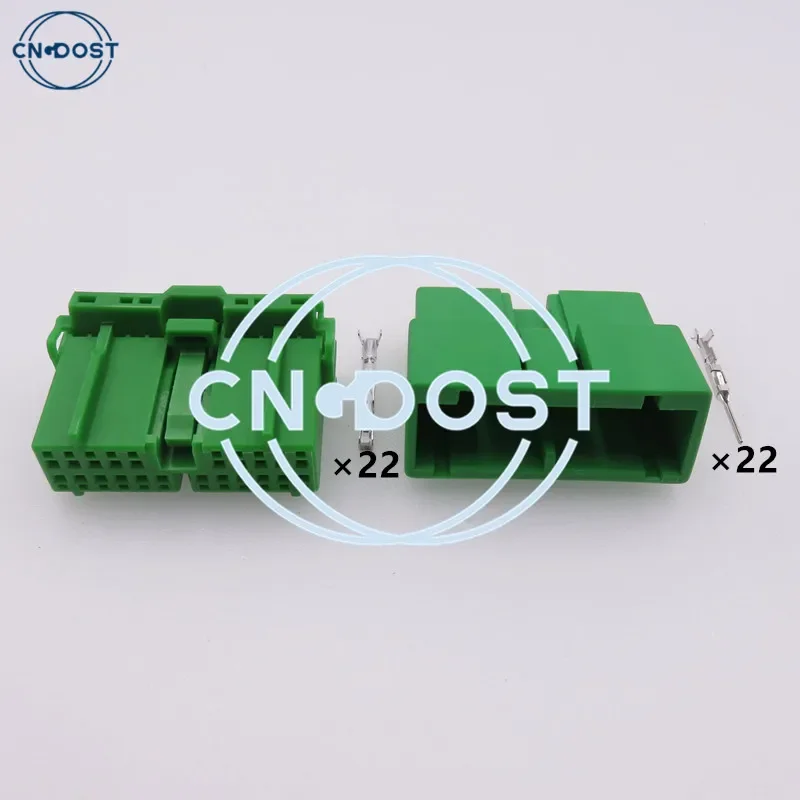 

Комплект из 22-контактного электрического пластикового разъема для приборной панели автомобиля, негерметичный, для Honda IL-AG5-22S-D3C1 IL-AG5-22P-D3C1