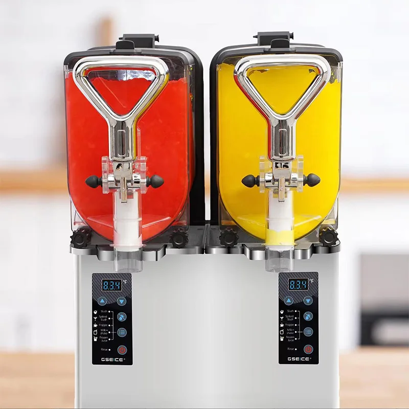 4L Snow Melter and Slush Machine Commercial Slush Drink Equipment Single-Cylinder/Three-Cylinder Chilled Mixer 220V/110V