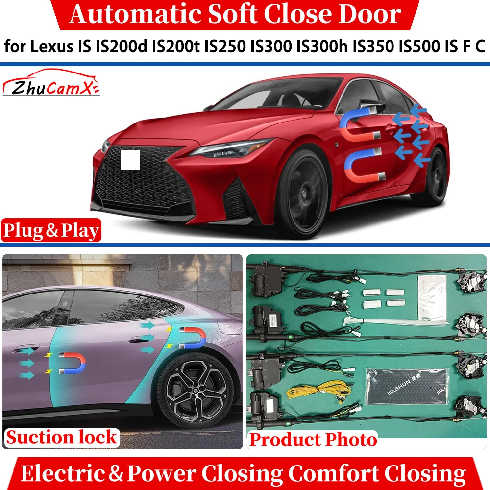 

for Lexus IS IS200d IS200t IS250 IS300 IS300h IS350 IS500 IS F C Automatic Soft Close Door Electric Power Closing Suction lock