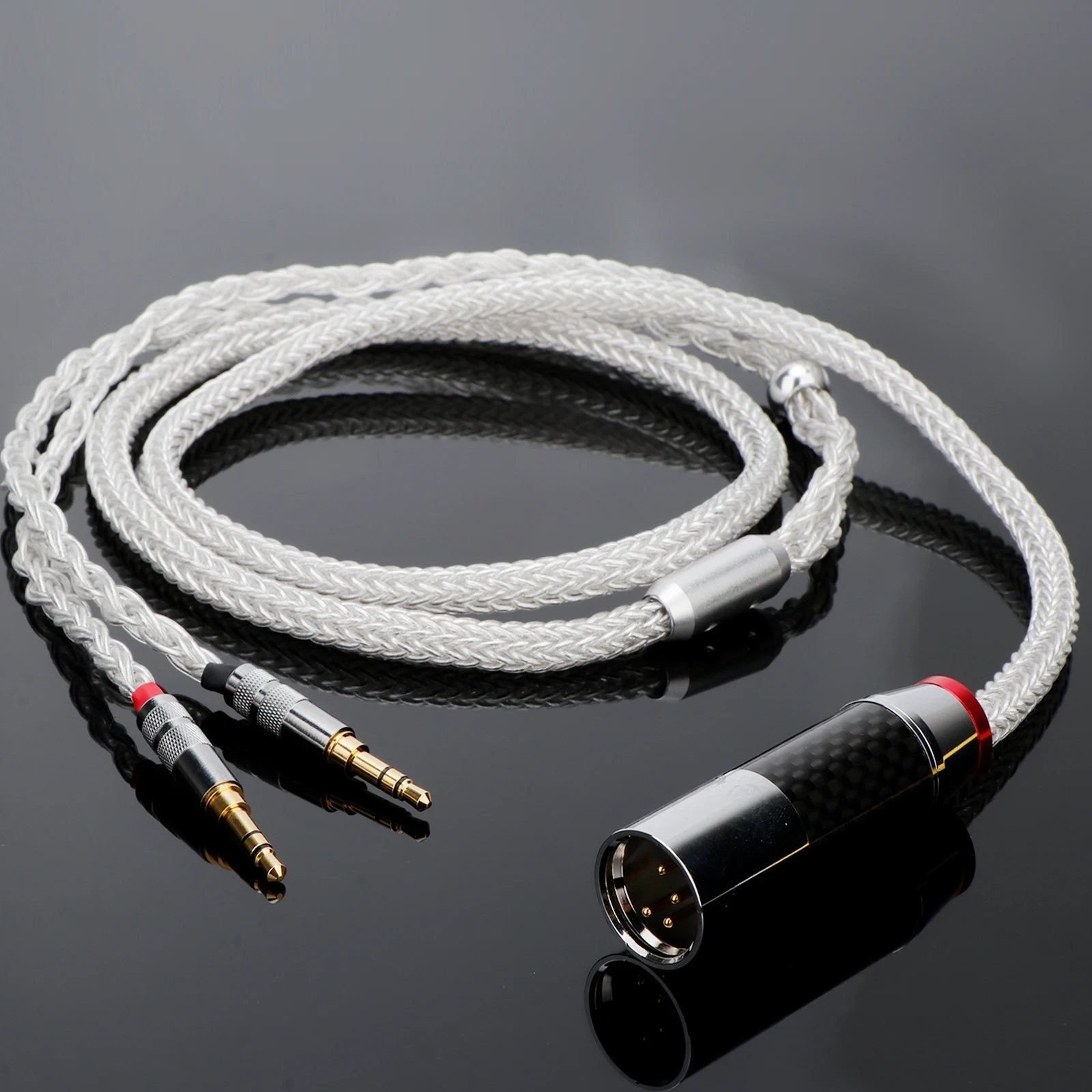16-Core Pure Silver Upgrade Cable for Hifiman Planar Magnetic Headphones: Compatible with Sundara, Ananda, Arya, HE400i, HE400se