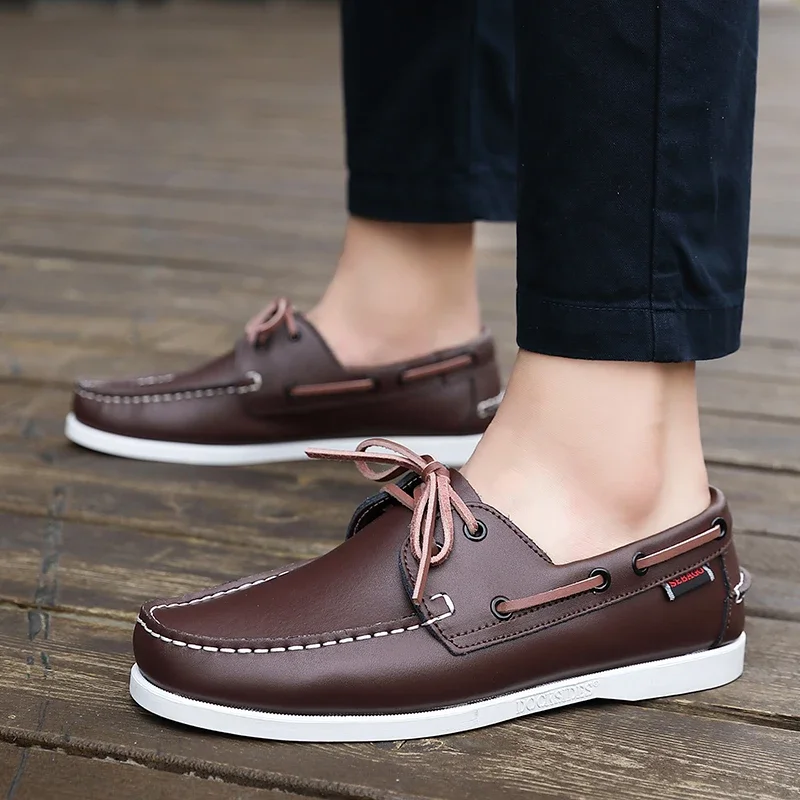 

Summer Men's Casual Shoes Luxury Brand High Quality Leather Designer Shoes Men Loafers Soft Comfy Business Shoes Formal Footwear