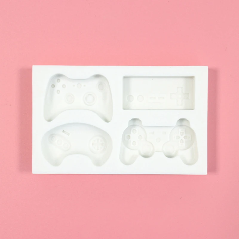 Game Controller and Mini Keyboard Silicone Fondant Mold for Cake Candy Chocolate Decorating Cupcake Topper Polymer Clay Epoxy Re