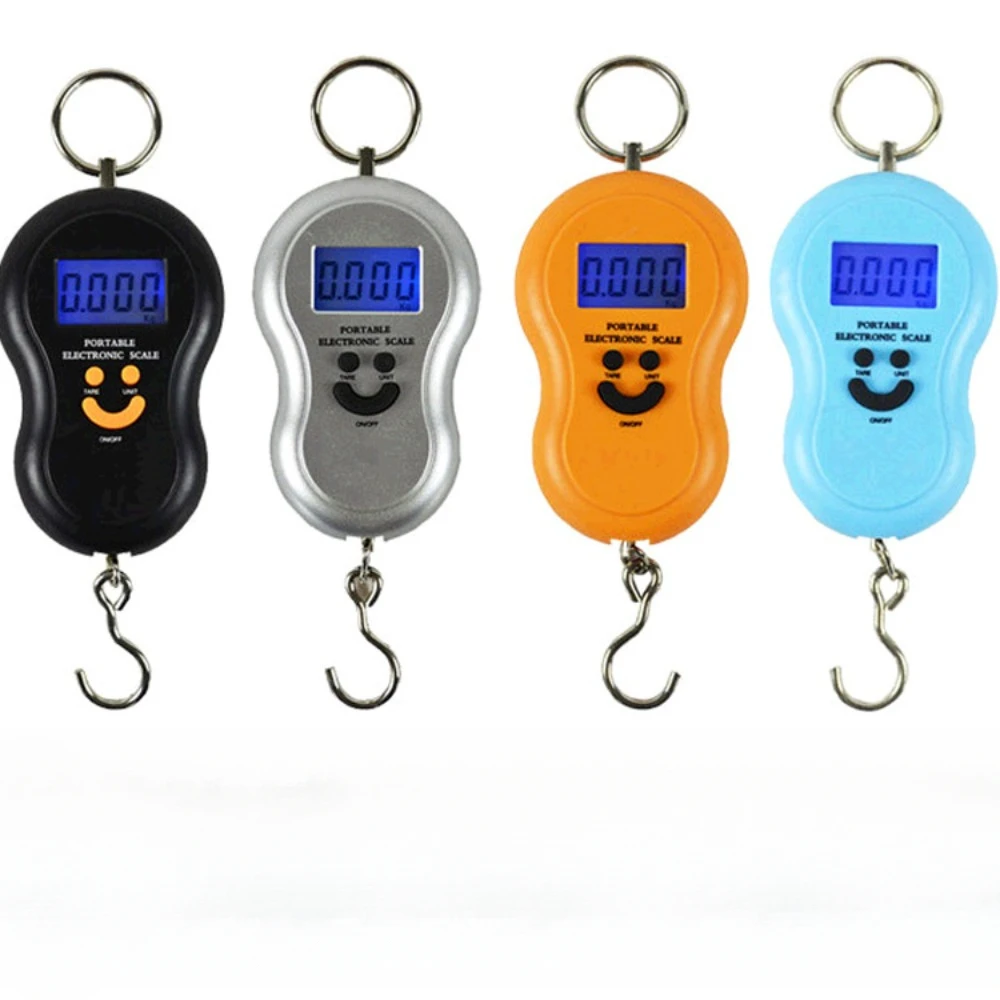 50kg X 10g Mini Portable Portable Electronic Scale Household Portable Weighing Spring Scale Mini Luggage Weight Scale