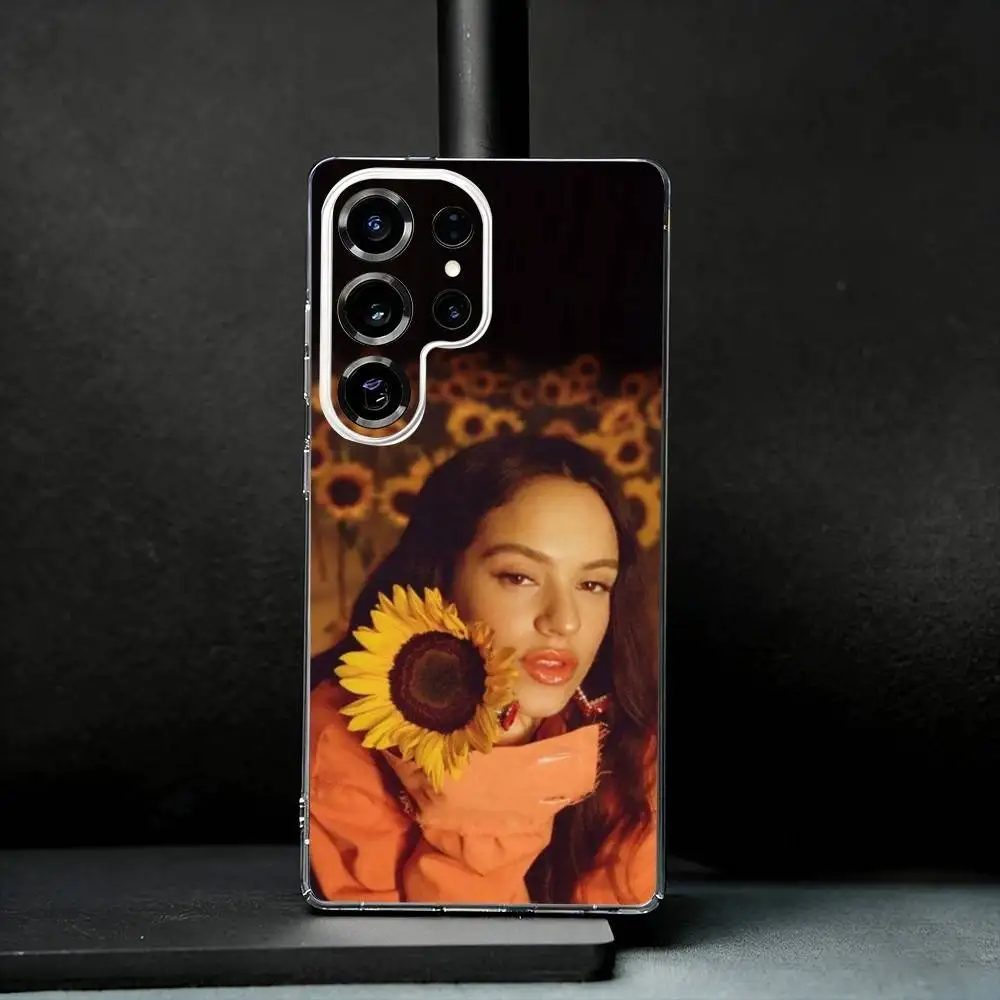 

Singer Rosalia Phone Case For Samsung S25,S24,S21,S22,S23,S30,Ultra,S20,Plus,Fe,Note,10,9,5G Transparent Cover