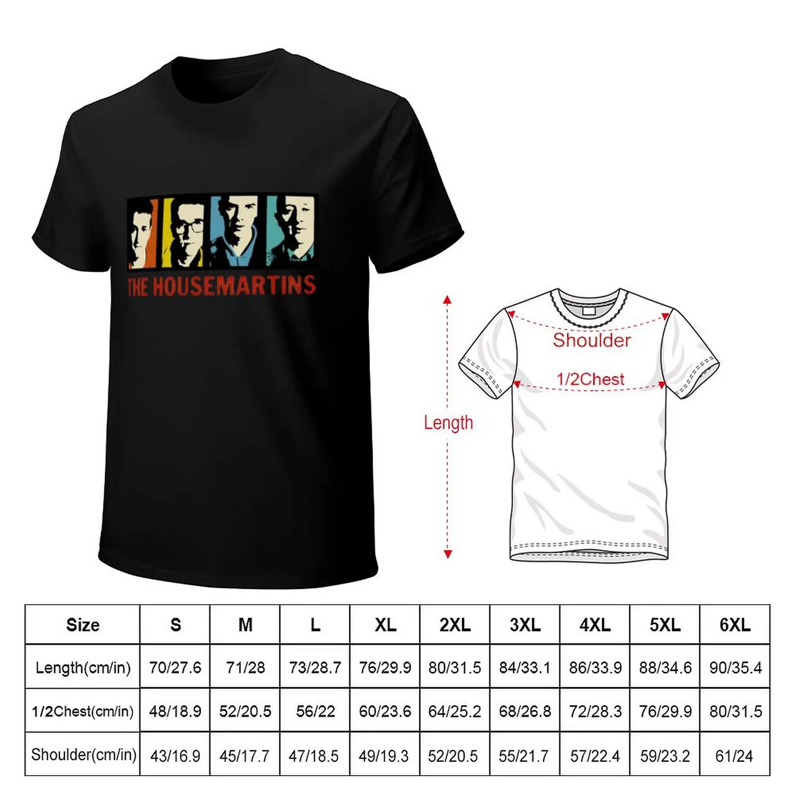 the Housemartins T-Shirt quick-drying street wear anime funny shirt cotton black t-shirts for men