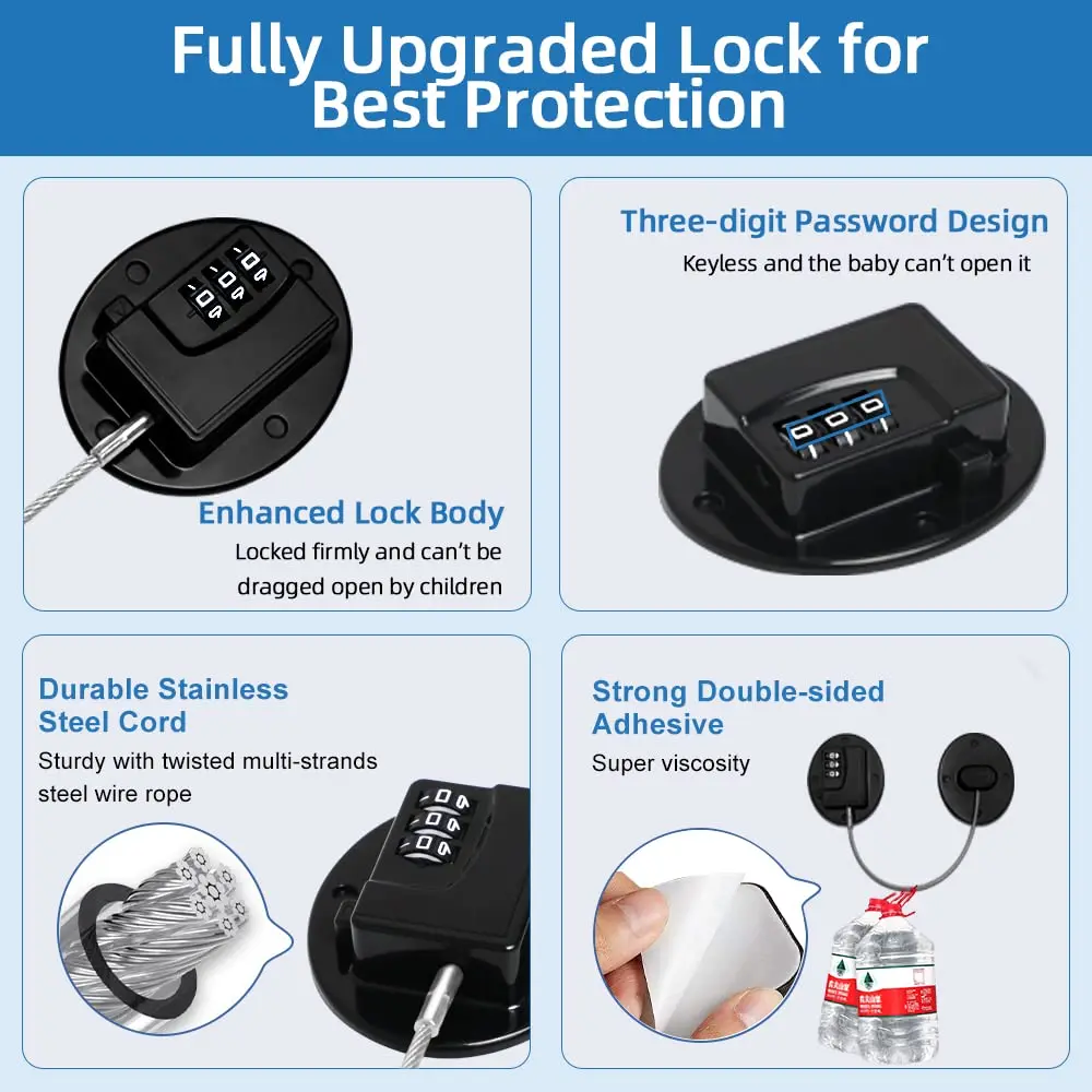 Child Safety locks Refrigerator locks Drawer locks Door and Window locks  Drawer Password Locks Upgrade Password Safety Lock