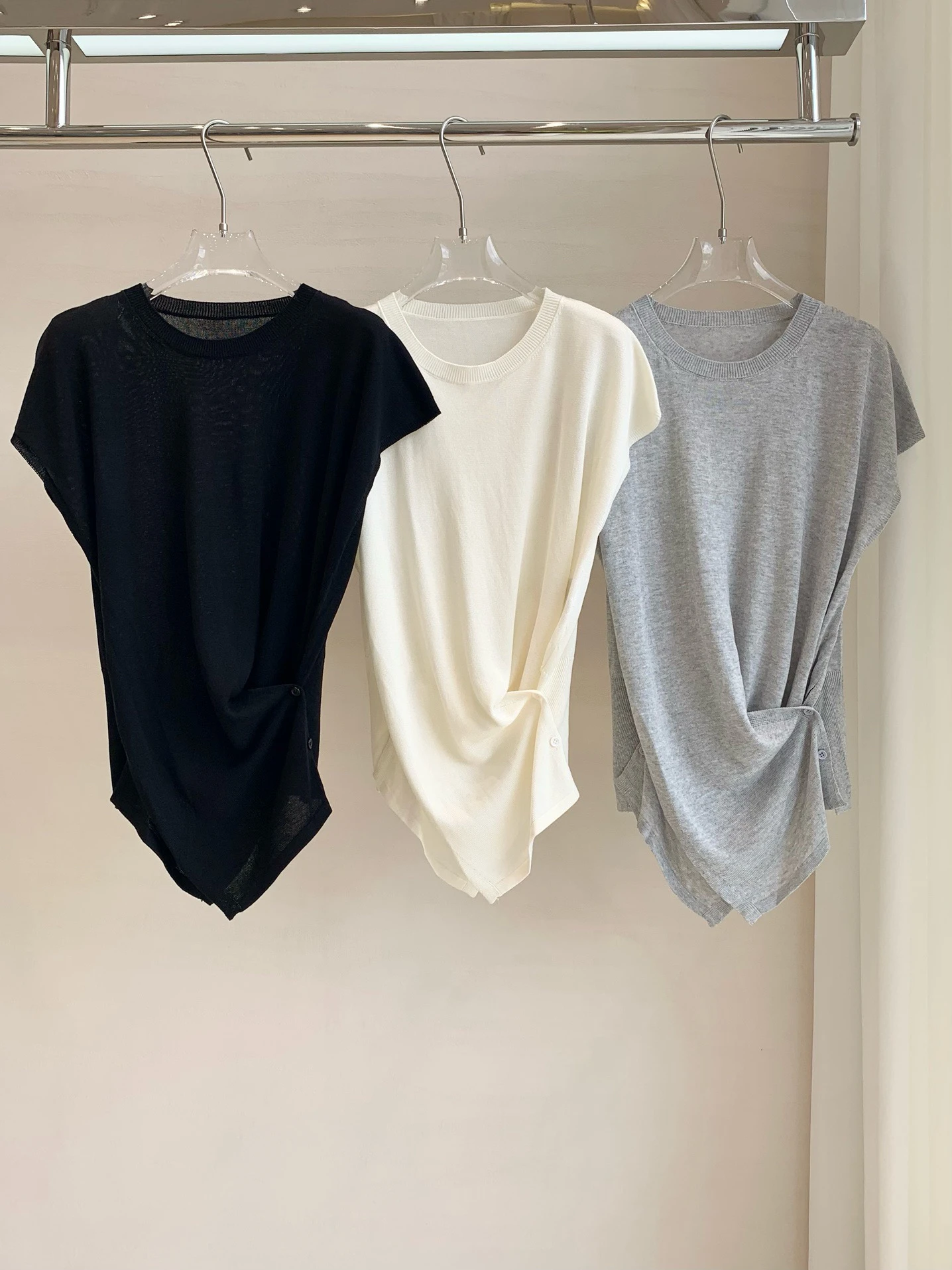 

Повседневная круглая футболка Ne, женская облегающая футболка ort Sve Knot Design, однотонный модный универсальный топ, летняя одежда для отдыха