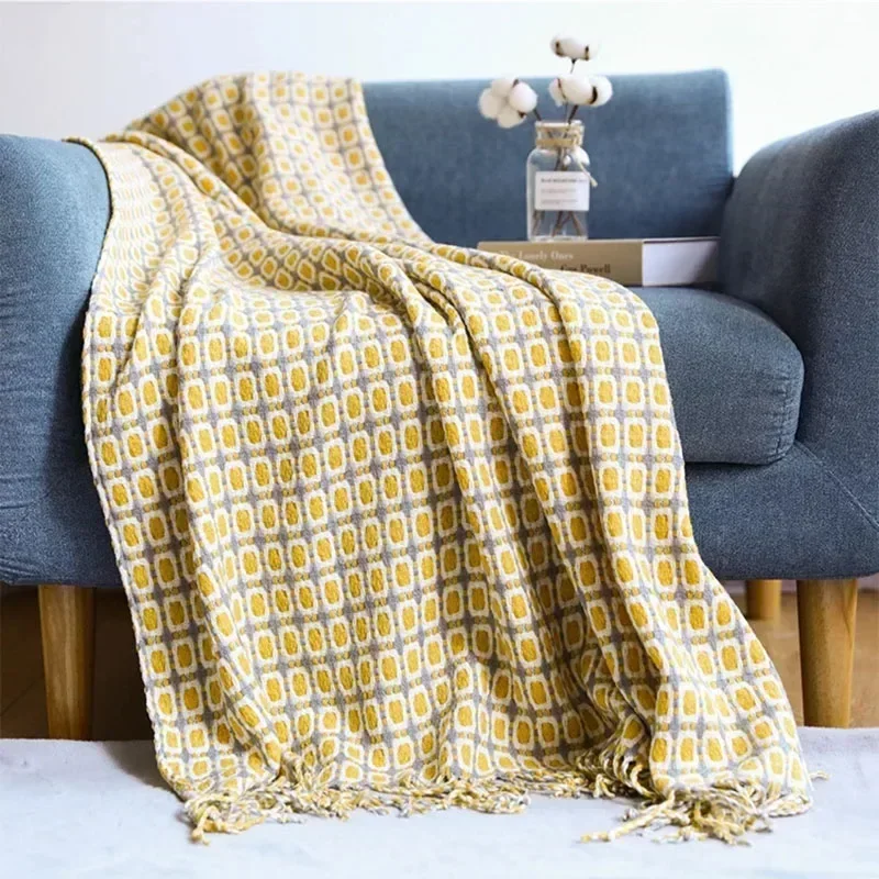 Bohemia Throw Blanket Plaid Shawl Ethnic Knitted Sofa Cover Soft Bed Blanket Geometry Home And Decoration Bedspread On The Bed