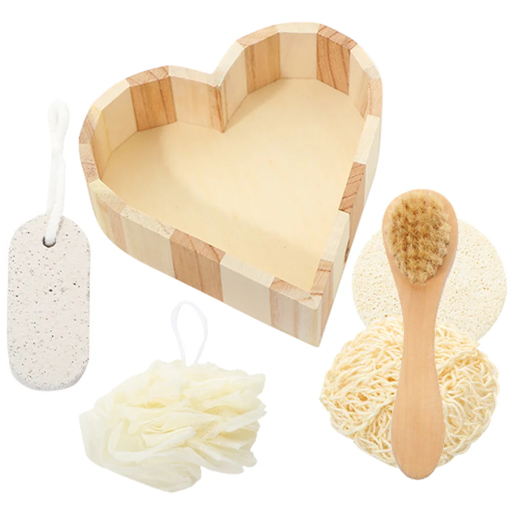 

Bathing Accessories Scrubber for Body Tool Kit Foot Grinding Wood File Cleaning Tools Sponges