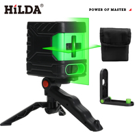 HILDA 2 Lines Laser Level Self Levelling Green Beams New Style Laser Horizontal & Vertical Cross-Line