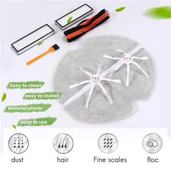 EIEI pro Xiaomi Mi Robot Vacuum Mop 2 STYTJ03ZHM Filtr Mop Hadřík Mijia Robot Vacuum Cleaner Hlavní boční kartáč Náhradní díly 12 nejlepší prodej Robotický vysavač Xiaomi Mi Mop 2 Ultra - №4