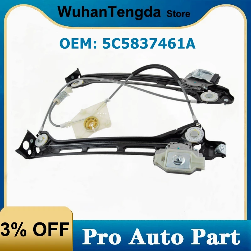 Front Left Window Regulator for Volkswagen Beetle 5C5837461A 5C5837461E