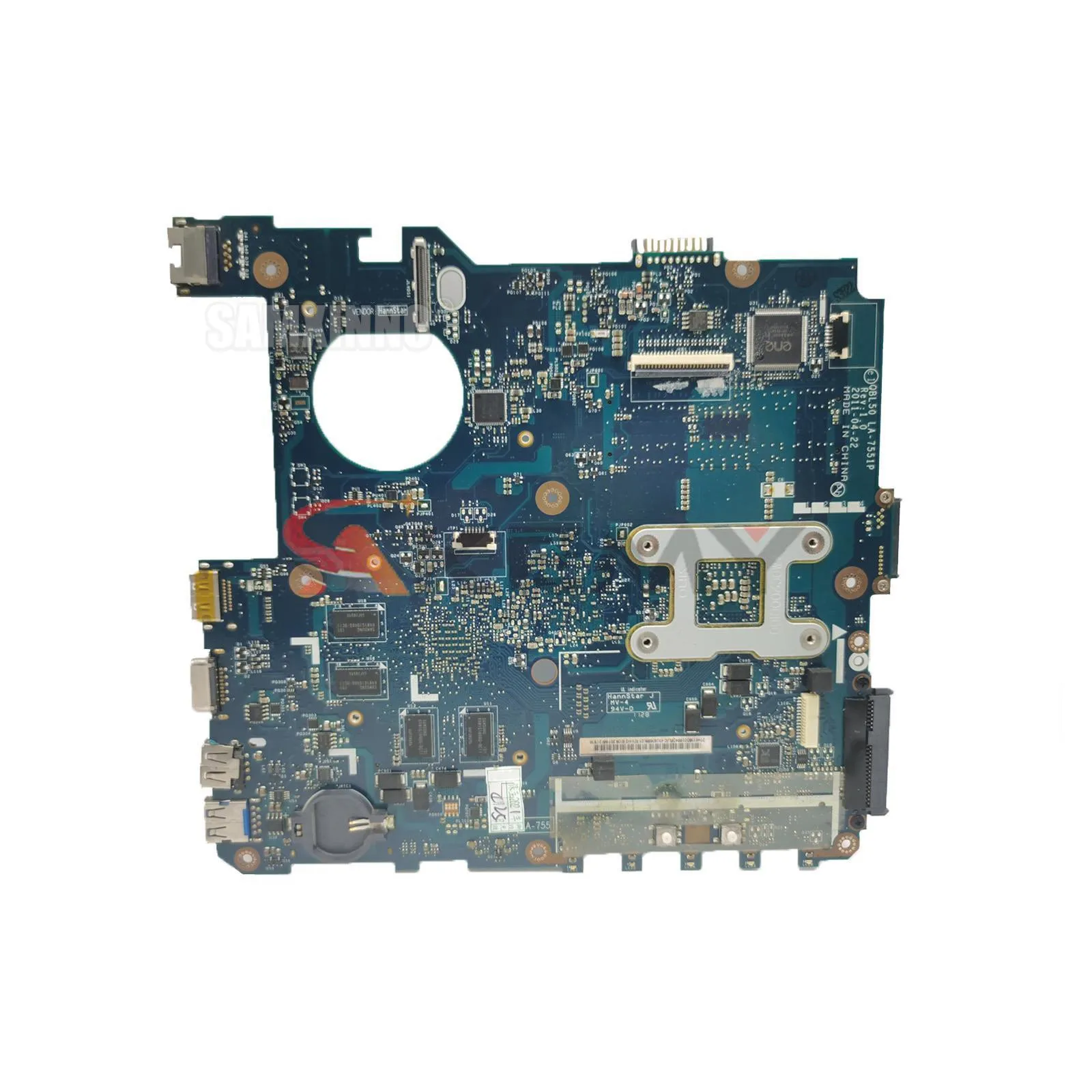 Shenzhen para ASUS K43T K43TA K43TK X43T placa base para ordenador portátil QBL50 placa base LA-7551P HD7670M 1G 100% prueba trabajo