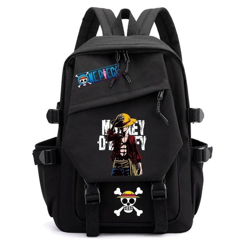 

One Piece Student School Bag Luffy Zoro Fashion Backpack Large Capacity Portable Backpack Back to School Supplies Party Gift