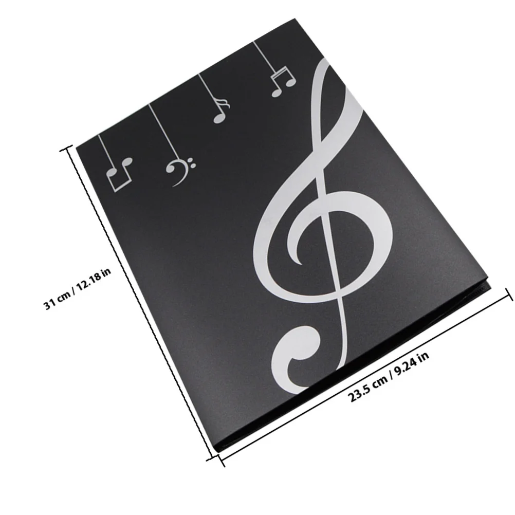 Music Folder for Choral Singers File Folders Musical Notes Choir Musician PVC Documents