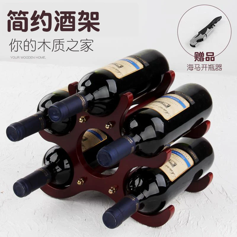 

Wooden Wine Rack Decoration European Wine Rack Creative Storage Bottle Shelf Household Wine Cabinet Display Rack Wine Set