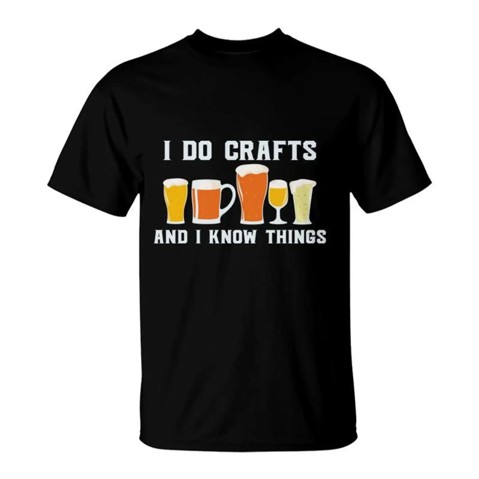 I Do Crafts And Know Things Beer Lovers s T Shirt Seseable vintage Washed fashion Unisex Top For Everyday Wear designer clothes