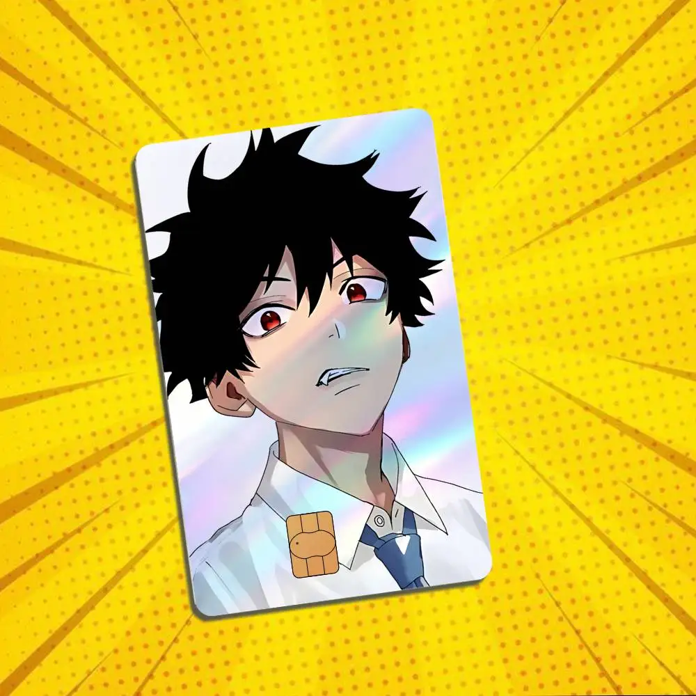 K-Kaoru Kanzaki P-Phantom Busters Laser-like texture Stickers Credit Visa Debit Bank Charge Card Bus Metro Waterproof Sticker