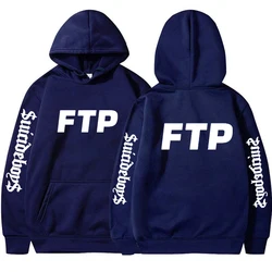 男性と女性のためのftp Hoodie,音楽付きスウェットシャツ,ヒップホップ原宿プルオーバー,ファンギフト,冬