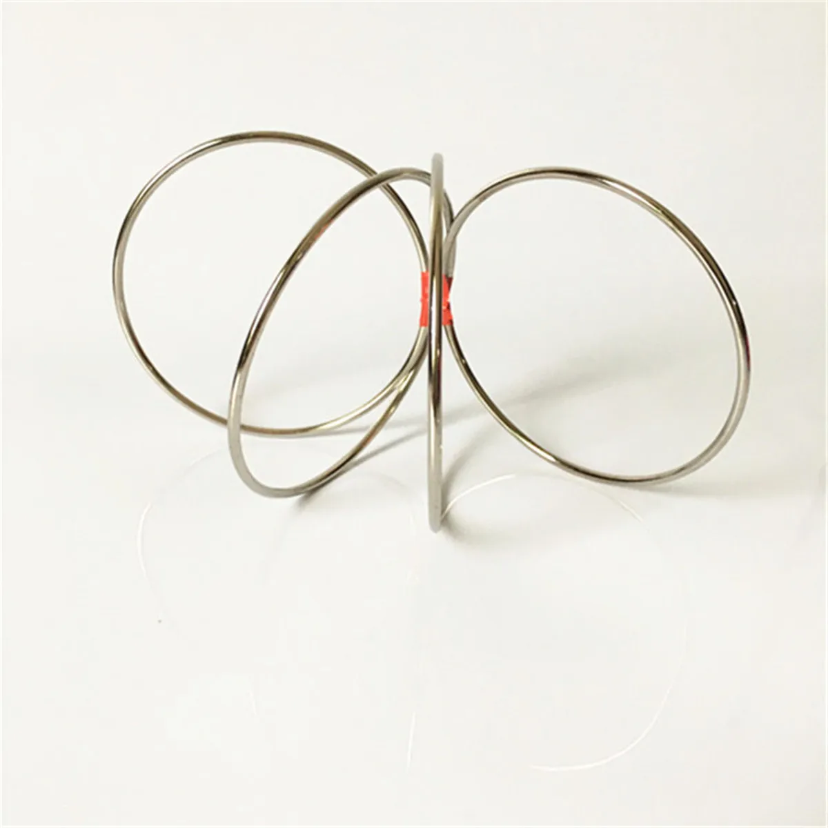 4Pcs Magic Toy Metal Rings Classic Linking Iron Hoops Fun Magic Trick Playing Props Toys Tools Close-up Magic Tools Supplies