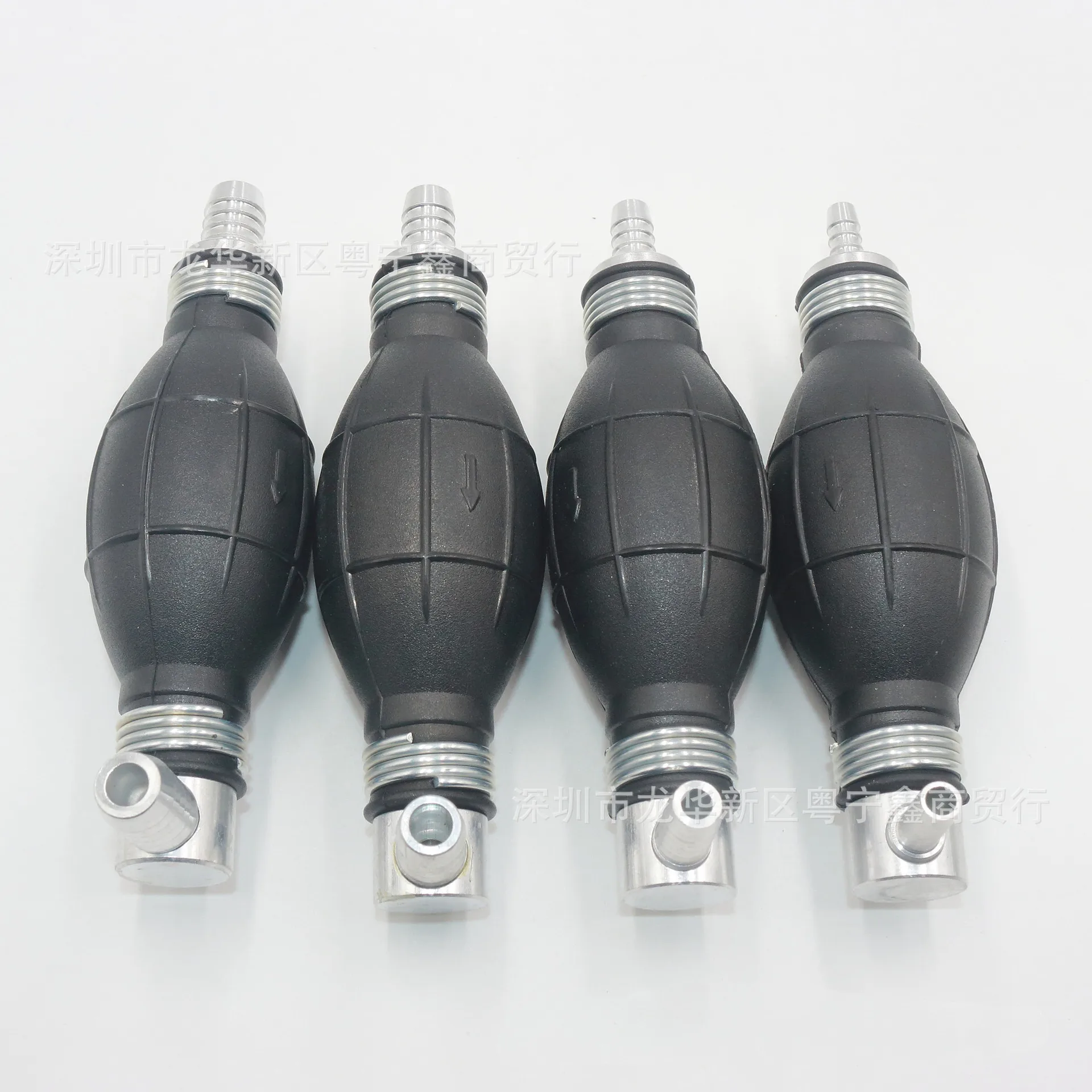 Hand Fuel Pump Line Rubber Aluminum Hand Primer Bulb Diesel Oil Transfer Petrol for Car Boat Marine Outboard