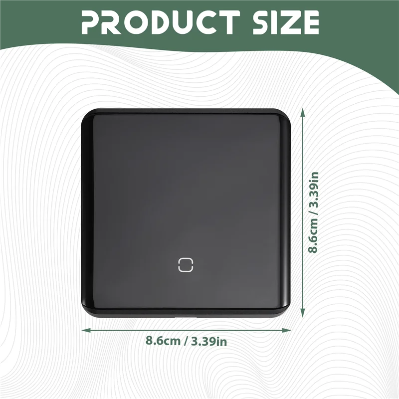 

B50B-One-Way Single Control Switch High Quality Touch Smart Switch EU Plug For Home Black