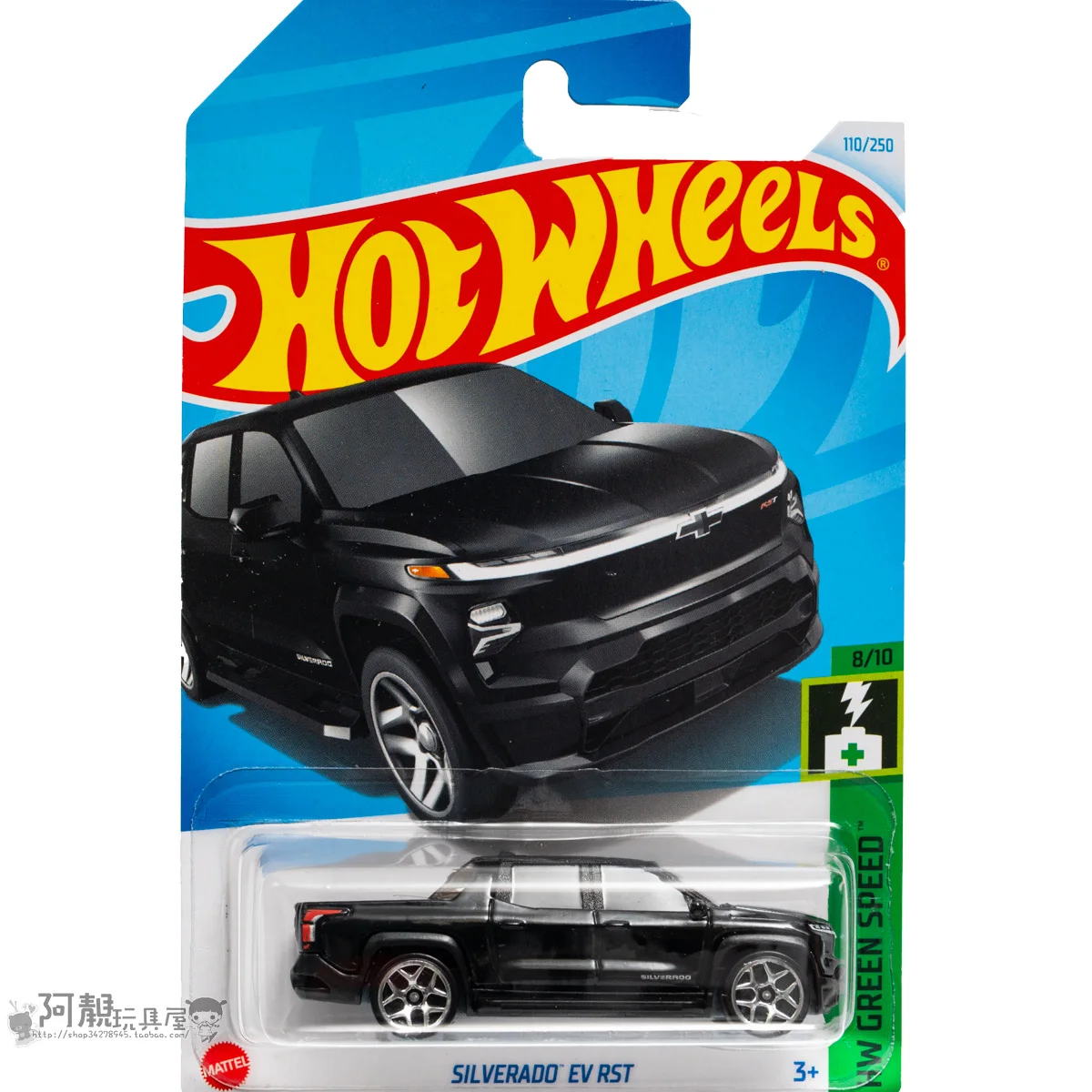 Mattel Hot Wheels Cae SILVERADO EV RST Boys Toys 1/64 Diecast HW GREEN SPEED Vehicles Models Birthday Gift