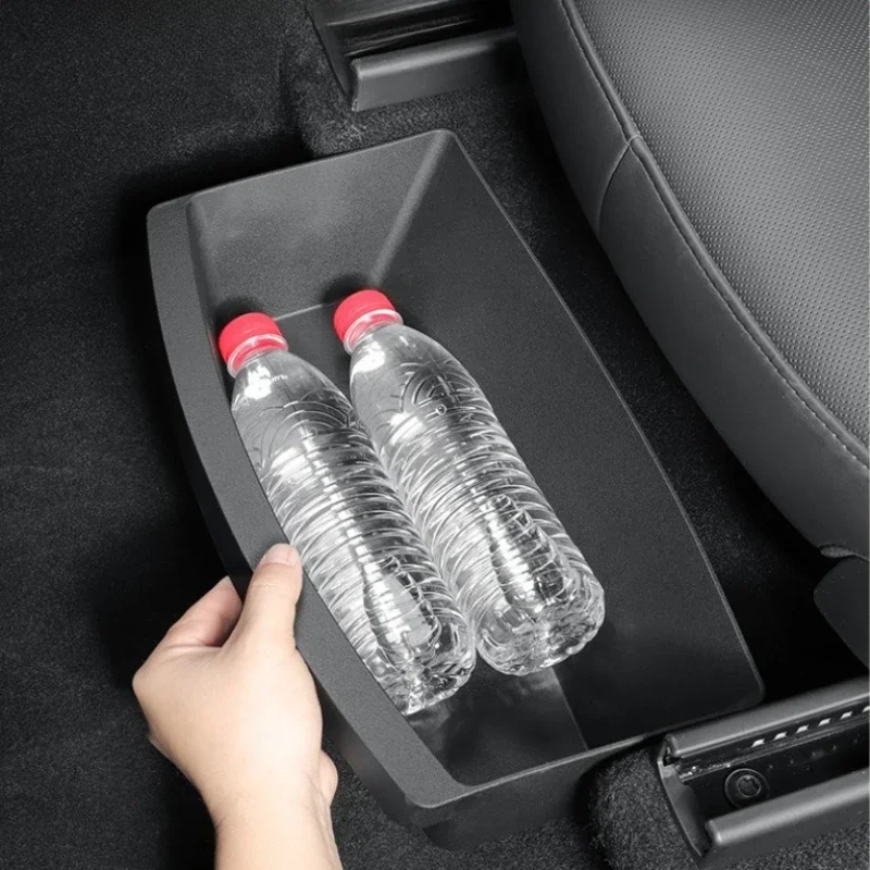 

Underseat Storage Box Organizer for Tesla Model Y Juniper 2025 Front Under Seat Organizer Waterproof Bin Travel Car Accessories