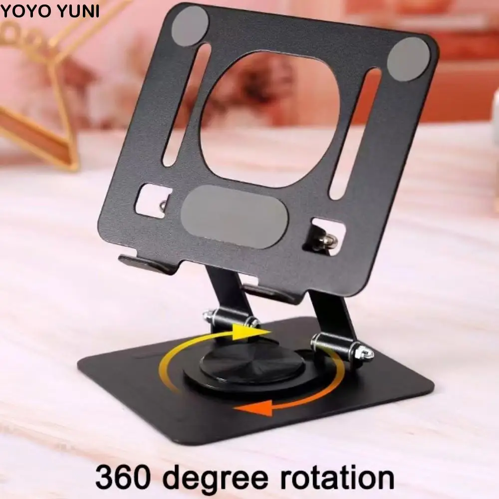 

Stable 360° Rotation Tablet Stand Adjustable Multi Angle Tablet Holder Metal Foldable Tablet Phone Bracket Office