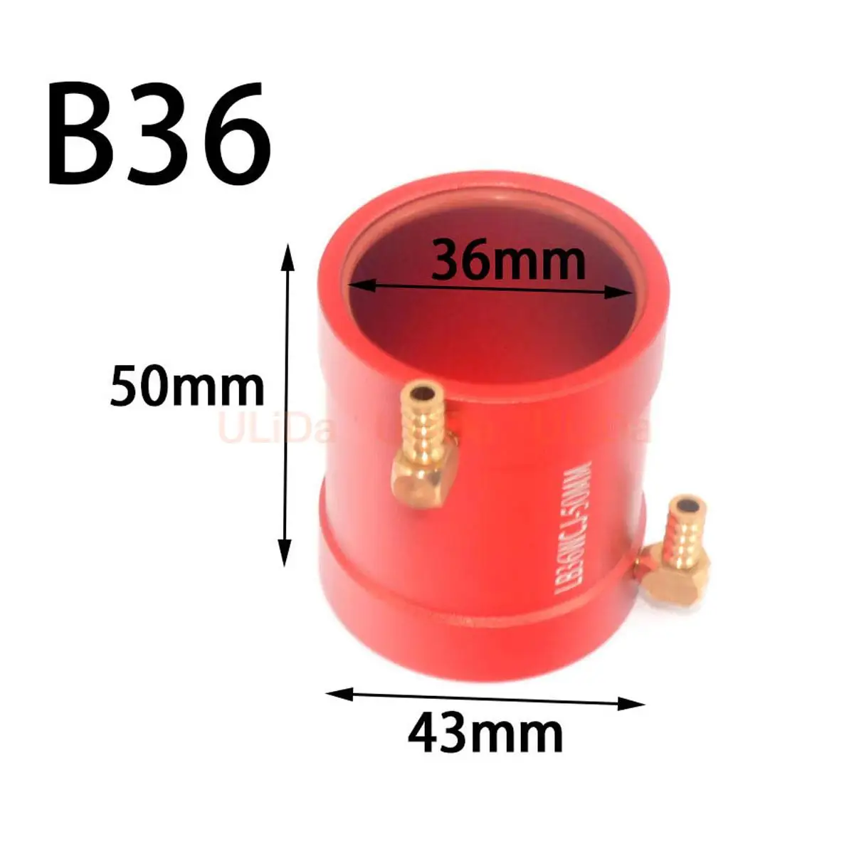 Calidad 36mm RC Motor marino chaqueta de refrigeración por agua disipador de calor para 3660 3674 3650 RC barco aleación de aluminio piezas de Motor sin escobillas