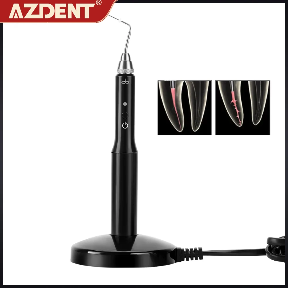 

AZDENT Dental Cordless Gutta Percha Obturation System Endo Heated Pen 2 Tips Lab 3 Seconds Rapid Heating Endodontic Root Tools