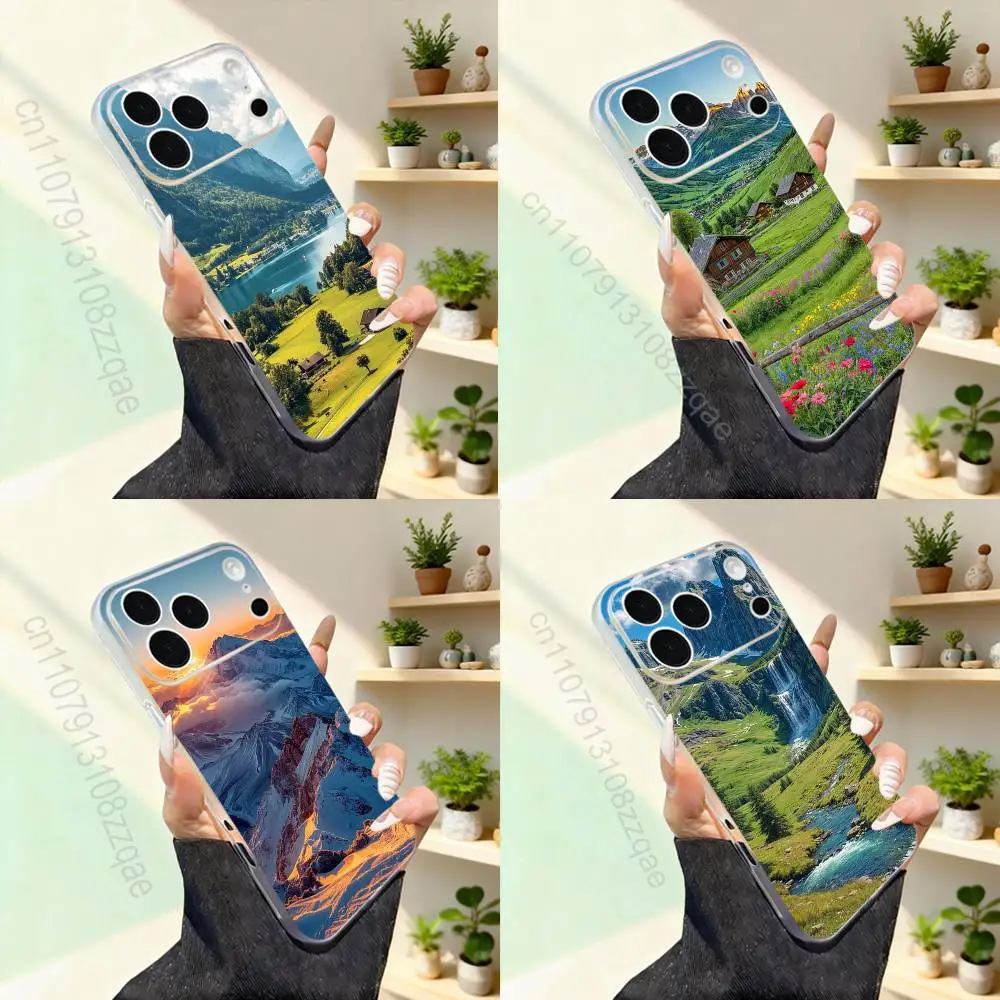 

Mountains landscape T-Travel For iPhone 17,16,15,14,13,12,11,Pro,Max,Plus,Mini,SE4,E Magnetic For Magsafe Wireless Phone Case