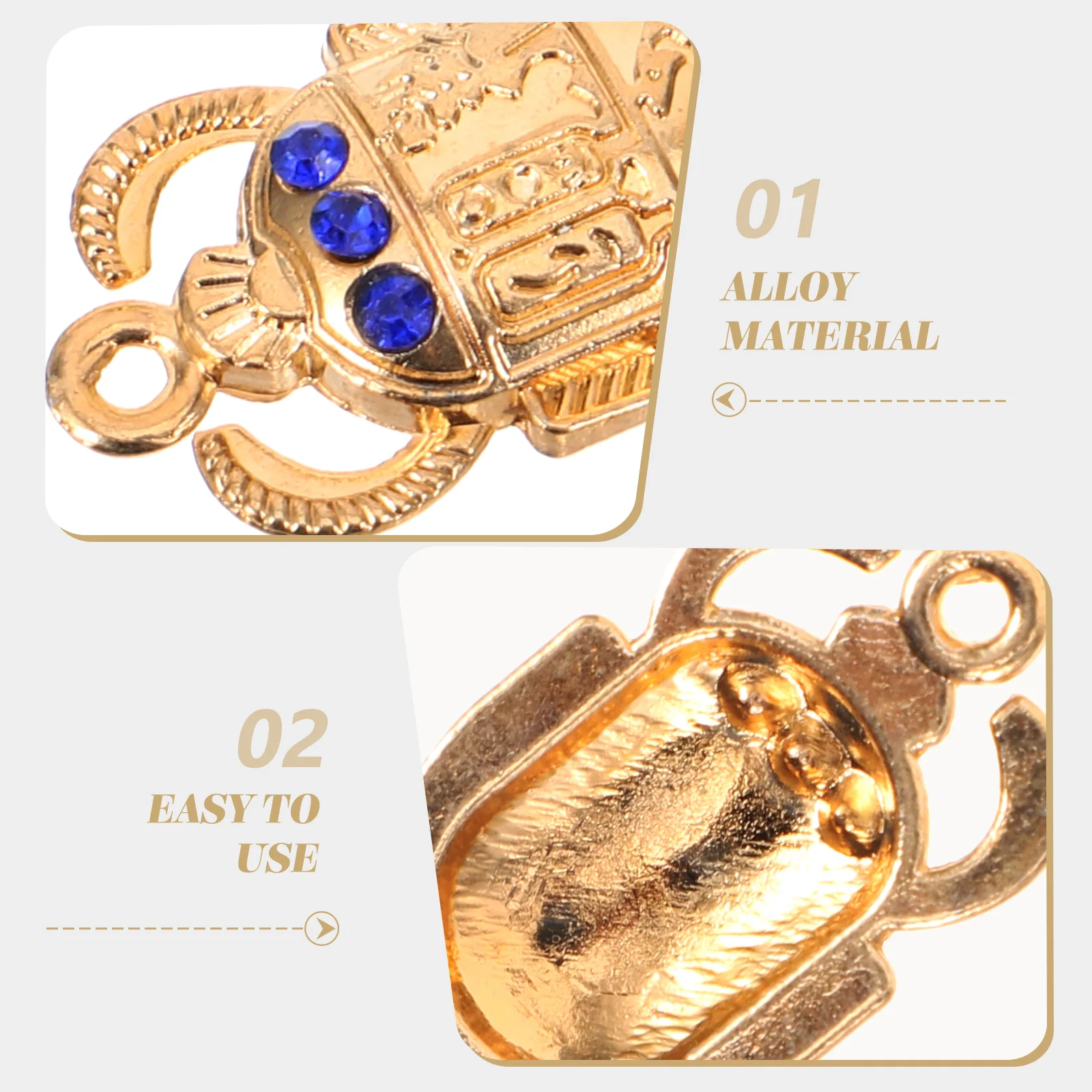 

20 Pcs Scarab Pendant Beetle Charm Charms Jewelry Making Large Insect Beetles Necklace