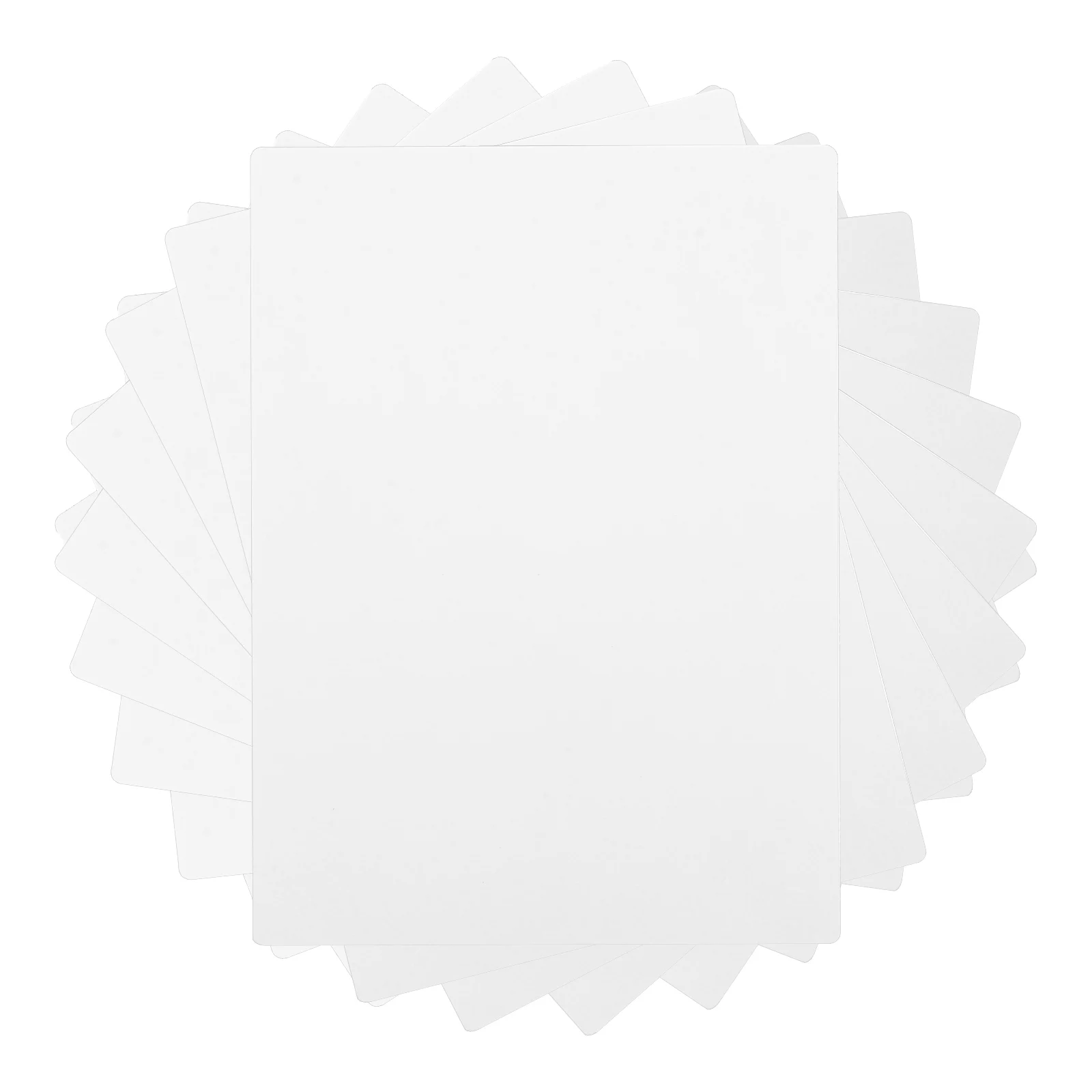 

10Pcs Heat Transfer Business Card Blanks Double Sided Sublimation Printable Flexible Pet Plastic Name Cards for Professional Use