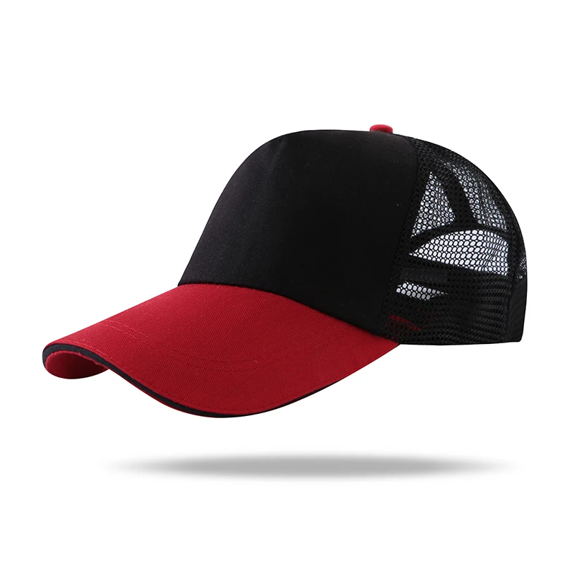 Customized Cap Logo Free Printing Mesh Trucker Casual Men Women Baseball Cap Travel Ad Corporate Team Activities Restaurant Diy