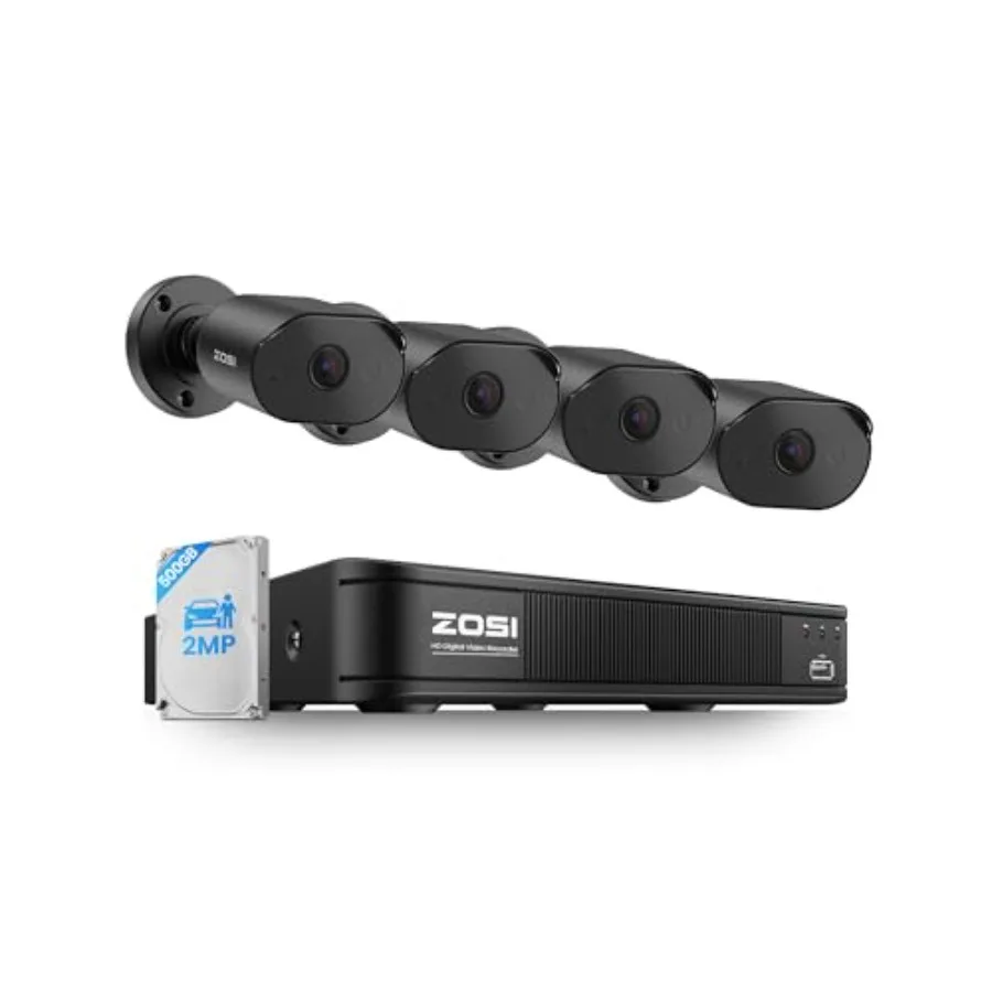 Home Security System with 5MP Wired Cameras