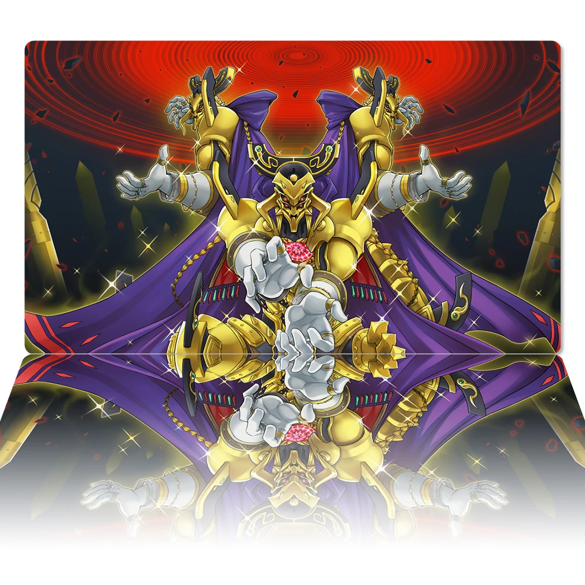 YuGiOh Playmat Eldlich The Golden Lord TCG OCG Board Game Trading Card Game Mat Anime Mouse Pad Custom Desk Mat Zones Free Bag