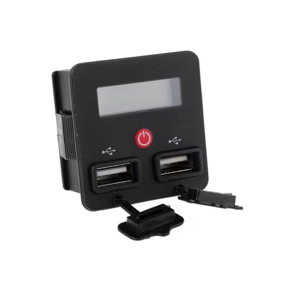 

Accurate Battery Capacity Indicator Voltmeter with Dual USB Charger for Acid Battery Tester Compatible with 12V 24V